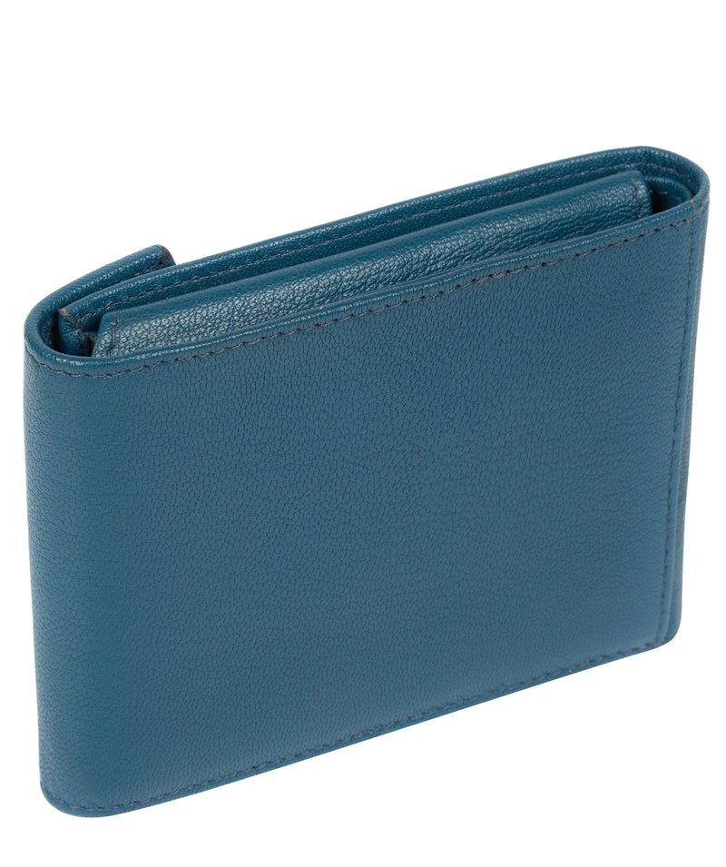 'Doyle' Teal Leather Bi-Fold Wallet image 5