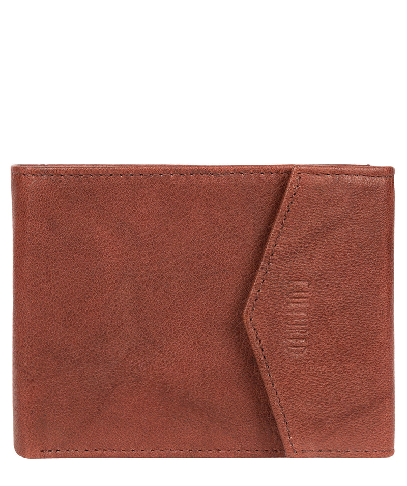 'Doyle' Vintage Brick Leather Bi-Fold Wallet image 1