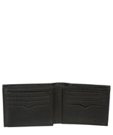 'Niall' Black Leather Tri-Fold Wallet image 3
