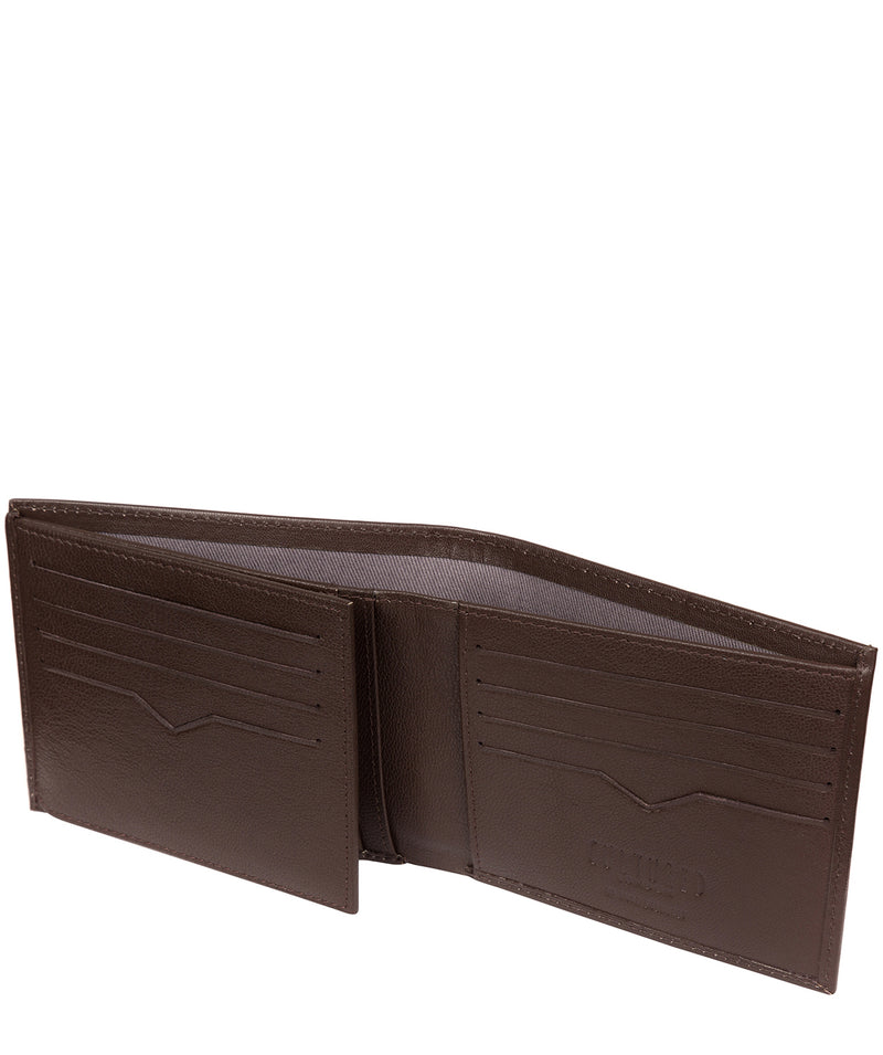 'Niall' Brown Leather Tri-Fold Wallet