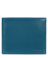 'Niall' Teal Leather Tri-Fold Wallet image 1