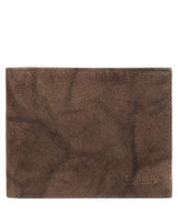'Niall' Vintage Brown Leather Tri-Fold Wallet image 1