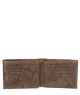 'Niall' Vintage Brown Leather Tri-Fold Wallet image 3