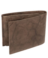 'Niall' Vintage Brown Leather Tri-Fold Wallet image 5