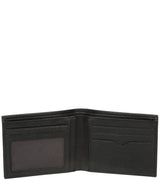 'Fabian' Black Leather Bi-Fold Wallet image 3