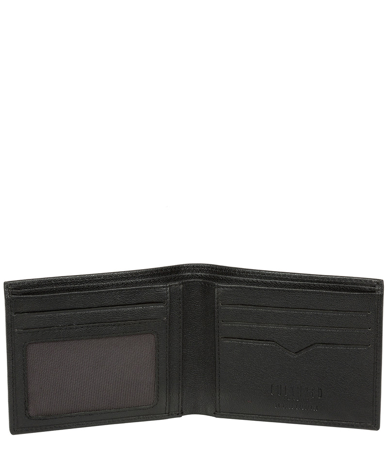 'Fabian' Black Leather Bi-Fold Wallet image 3