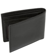 'Fabian' Black Leather Bi-Fold Wallet image 5