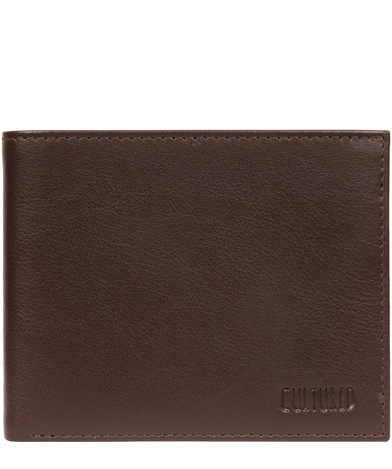 'Fabian' Brown Leather Bi-Fold Wallet