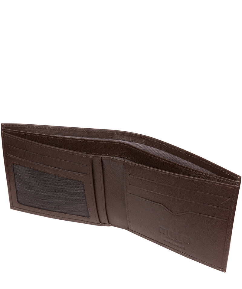 'Fabian' Brown Leather Bi-Fold Wallet