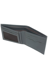 'Fabian' Gun Metal Leather Bi-Fold Wallet image 4