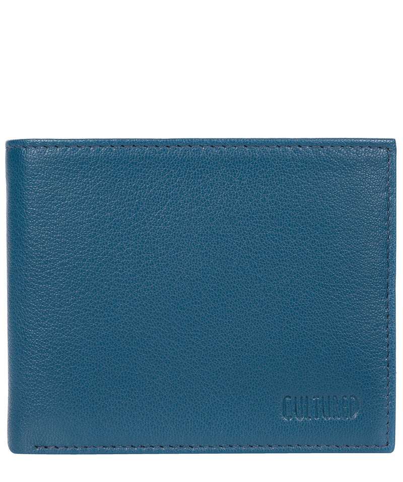 'Fabian' Teal Leather Bi-Fold Wallet image 1