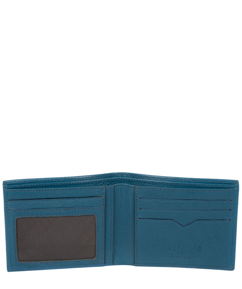 'Fabian' Teal Leather Bi-Fold Wallet image 3