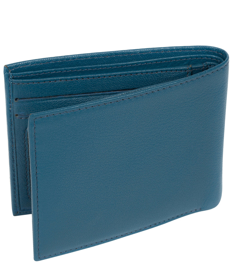 'Fabian' Teal Leather Bi-Fold Wallet image 5