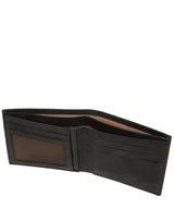 'Fabian' Vintage Black Leather Bi-Fold Wallet image 4