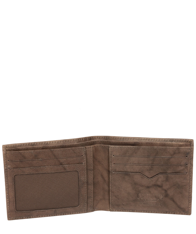 'Fabian' Vintage Brown Leather Bi-Fold Wallet image 4