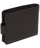 'Dean' Black Leather Bi-Fold Wallet