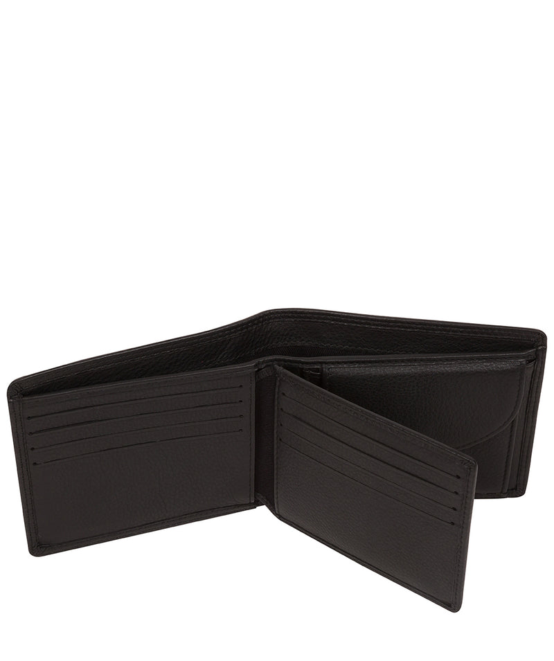 'Callum' Black Leather Bi-Fold Wallet