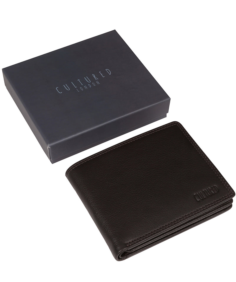 'Callum' Brown Leather Bi-Fold Wallet