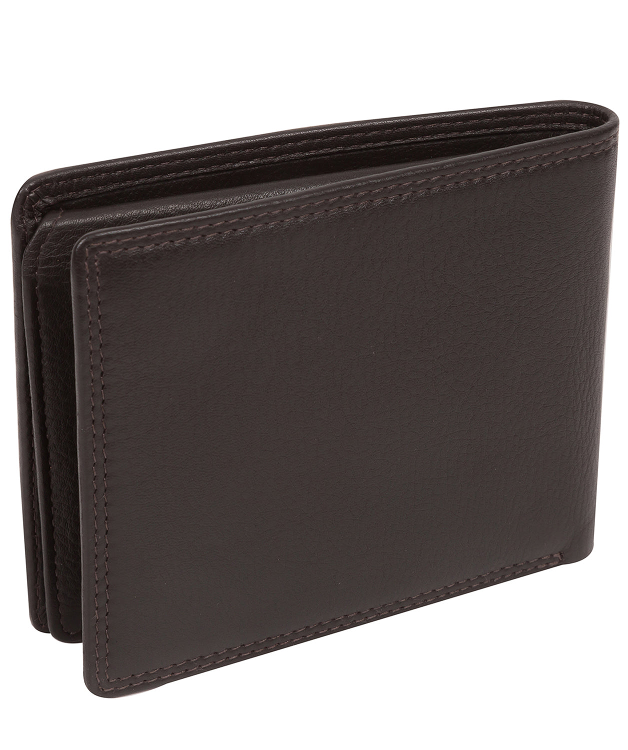 'Matt' Brown Leather Bi-Fold Wallet