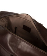 'Giambino' Italian-Inspired Espresso Leather Holdall image 4