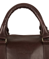 'Lucca' Italian-Inspired Espresso Leather Holdall image 6