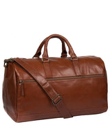 'Lucca' Italian-Inspired Umber Brown Leather Holdall image 5