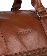 'Lucca' Italian-Inspired Umber Brown Leather Holdall image 6
