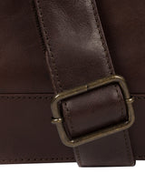 'Maldini' Italian-Inspired Espresso Leather Messenger Bag image 6