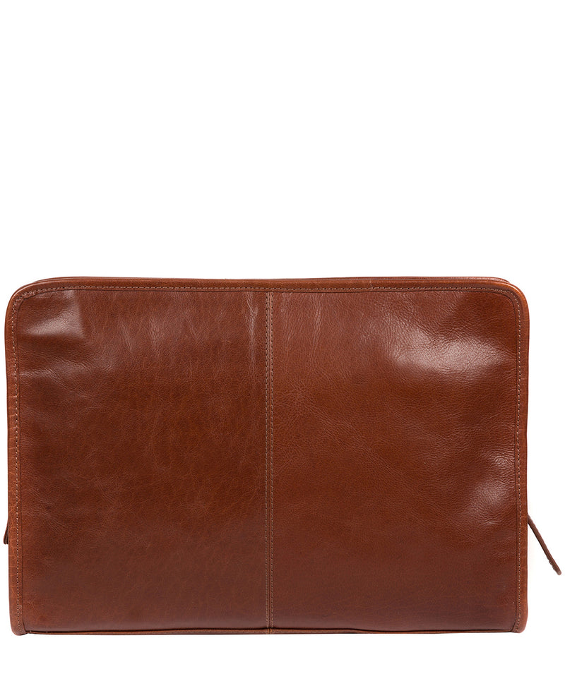 'Pirlo' Italian-Inspired Umber Brown Leather Document Case image 3