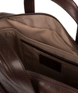 'Vasto' Italian-Inspired Espresso Leather Work Bag image 4