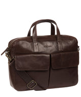 'Vasto' Italian-Inspired Espresso Leather Work Bag image 5