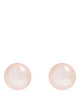 'Theia' 9-Carat Yellow Gold Pink Fresh Water Pearl Earrings Pure Luxuries London