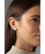 'Alexandrie' Sterling Silver Butterfly Stud Earrings
 image 2