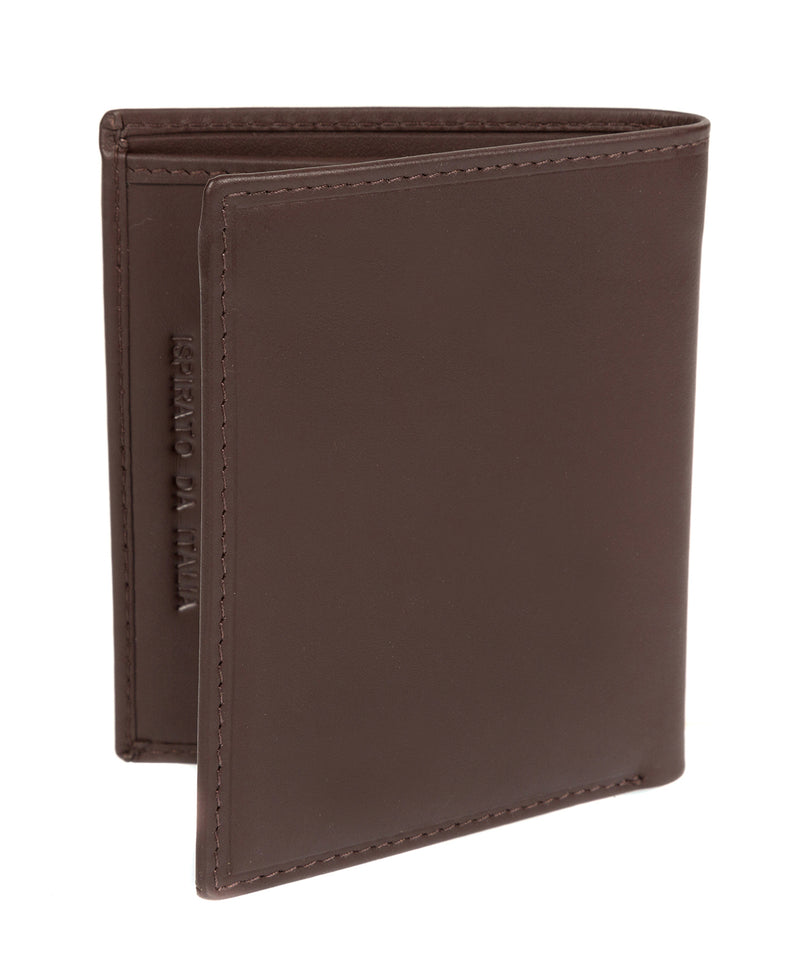 'Potenza' Italian-Inspired Brown Leather RFID Card Wallet
