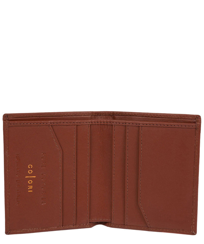 'Potenza' Italian-Inspired Cognac Leather Card RFID Wallet