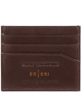 'Trento' Italian-Inspired Brown Leather RFID Card Holder