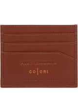 'Trento' Italian-Inspired Cognac Leather RFID Card Holder