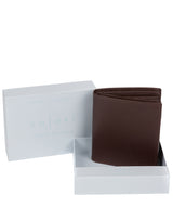 'Taranto' Italian-Inspired Brown Tri-Fold Leather RFID Wallet