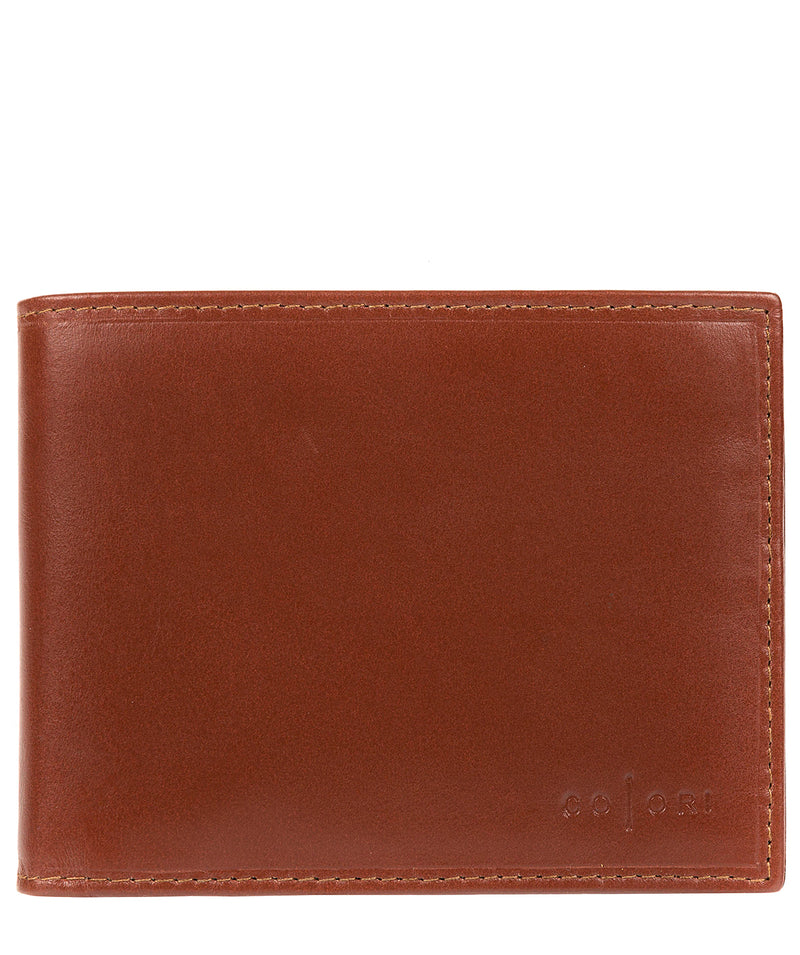 'Palermo' Italian-Inspired Cognac Fine Leather RFID Wallet