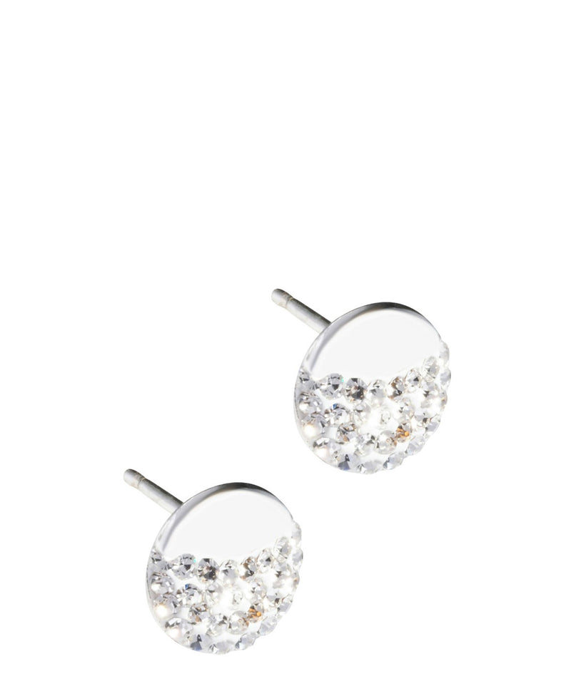 Gift Packaged 'Sirikit' Sterling Silver & Cubic Zirconia Stud Earrings