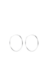 'Leela' Silver Ear Hoops image 1