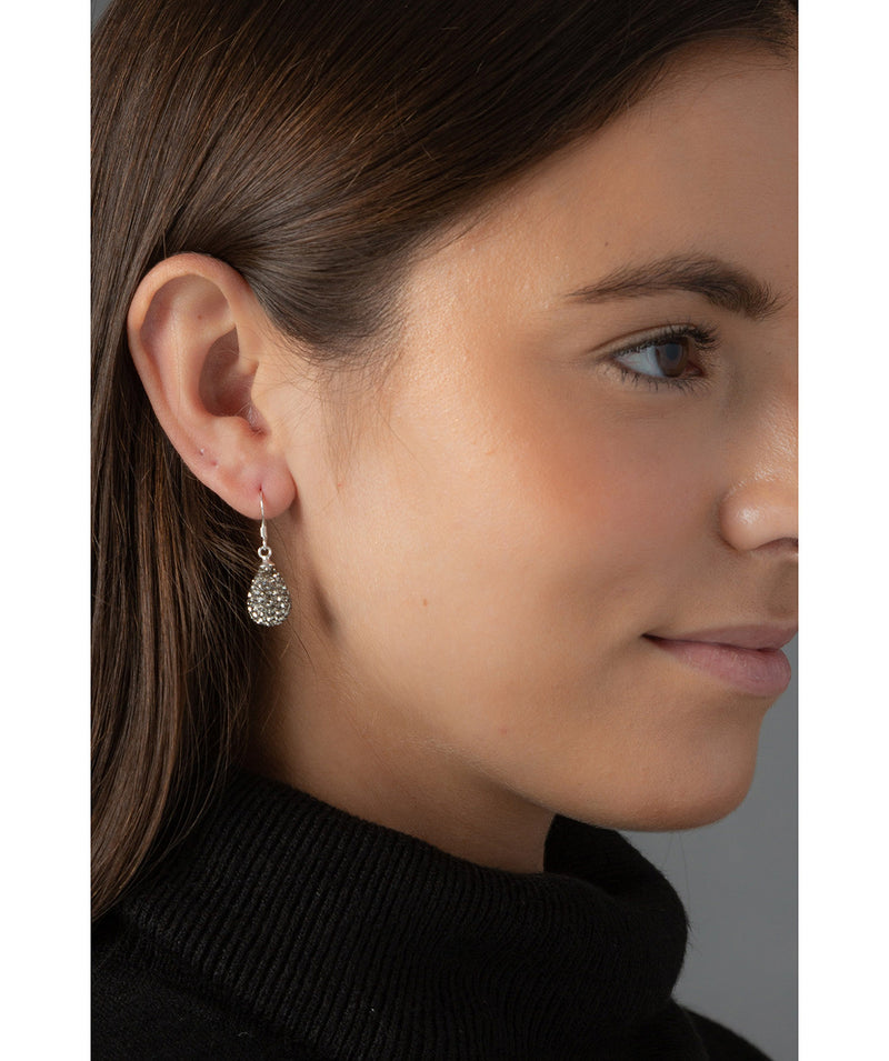 'Fumi' Silver Drop Earrings image 2