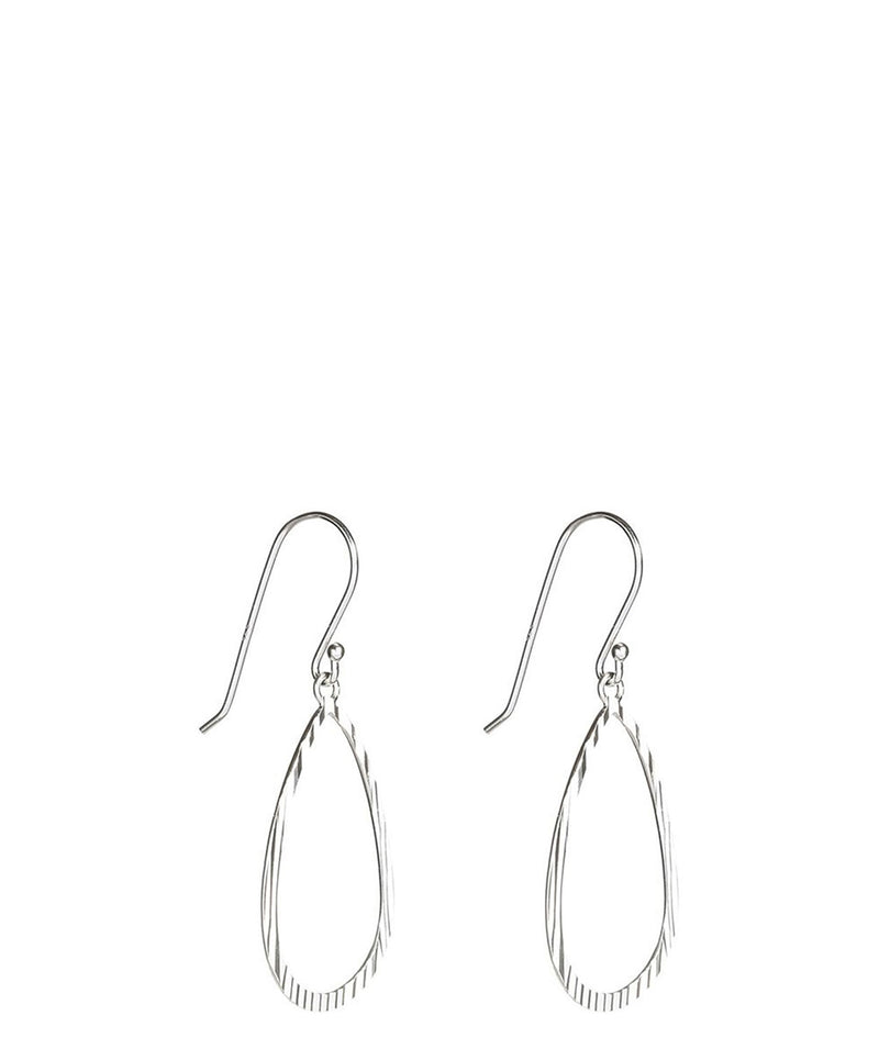 Gift Packaged 'Natsu' Sterling Silver Pear Earrings