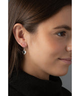 'Duanphen' Sterling Silver Heart Earrings image 2