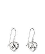 Gift Packaged 'Masumi' Sterling Silver Celtic Heart Earrings