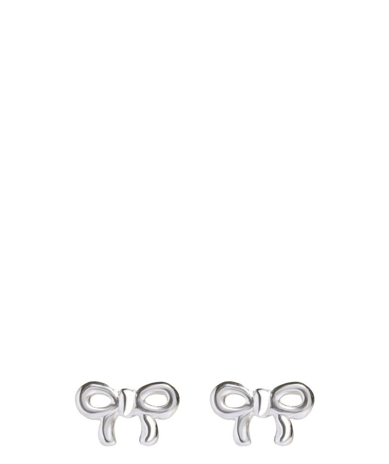 Gift Packaged 'Jane' Sterling Silver Bow Earrings