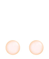 'Fala' Sterling Silver & Pink Freshwater Pearl Earrings image 1