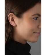 'Fala' Sterling Silver & Pink Freshwater Pearl Earrings image 2