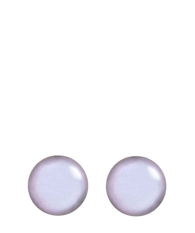 'Catori' Sterling Silver & Tahitian Freshwater Pearl Earrings image 1