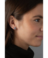 'Catori' Sterling Silver & Tahitian Freshwater Pearl Earrings image 2